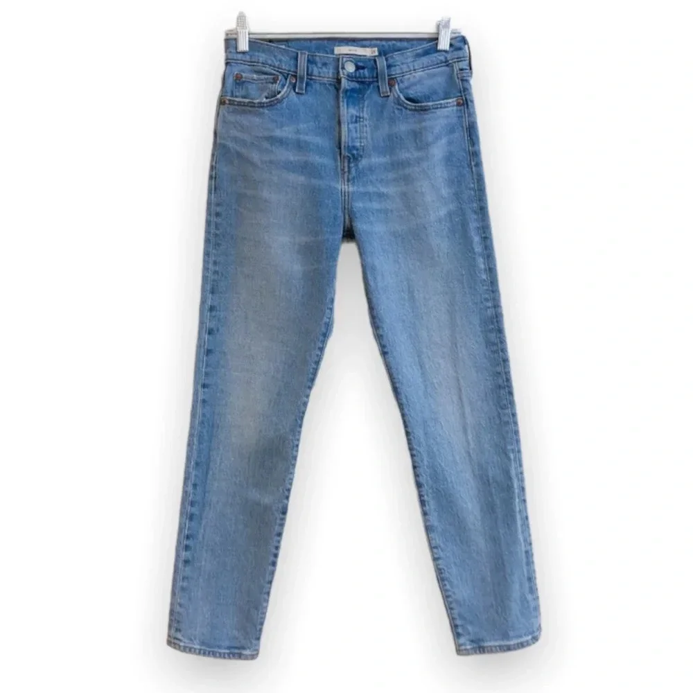 Levi's Wedgie High Waist Slim Light Wash Cotton Classic Denim Jeans Women's 26